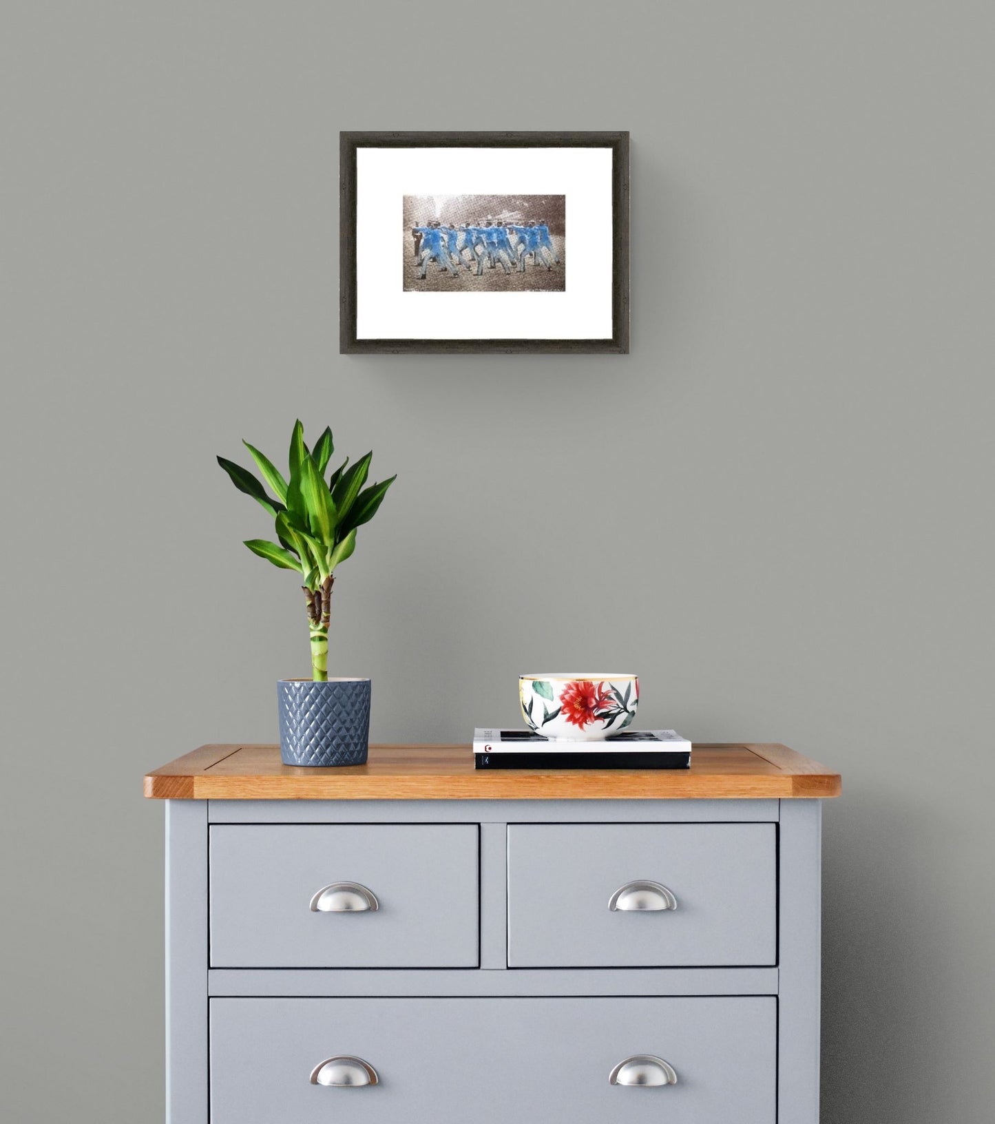Exercises (blue) Framed Limited Edition Giclée Print