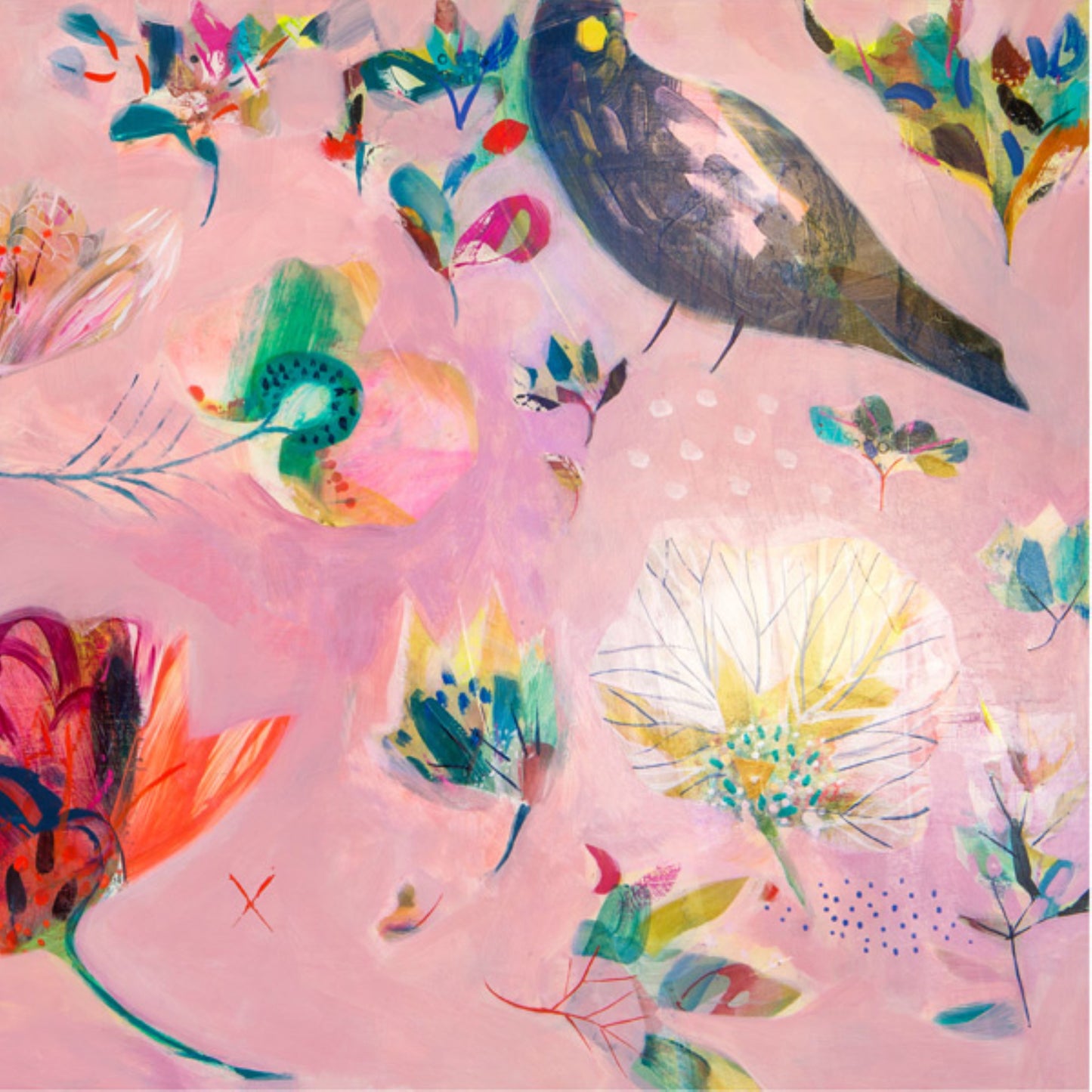 Peony Garden Framed Giclée Print