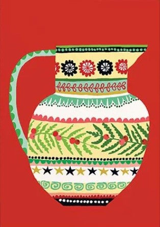 Christmas Folk Jug Mini Card