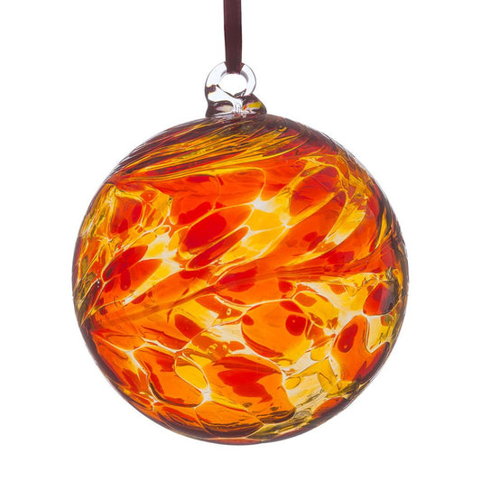 Handblown Red Glass Bauble