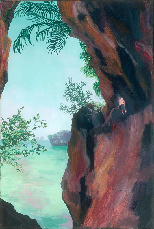 Boy on a Rock Framed Limited Edition Giclée Print