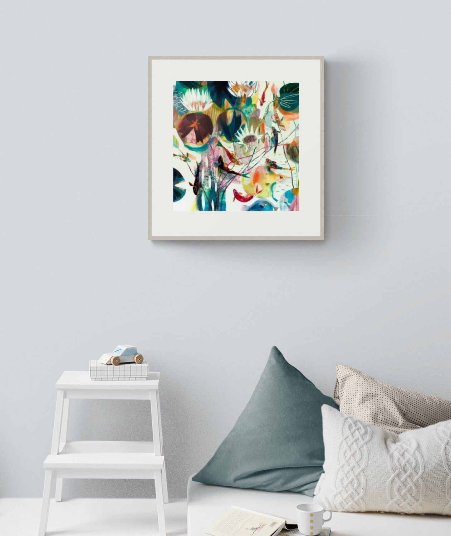 Summer Pool Framed Giclée Print